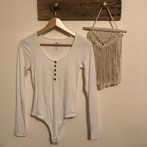 Hollister White Bodysuit🤍